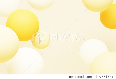 3D背景材質_彩球_黃色 3D背景材質_彩球_黃色 107561575