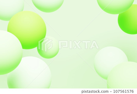 3D background material_color ball_green 107561576