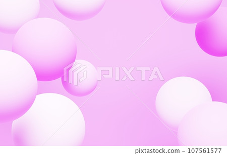 3D background material_color ball_purple 107561577