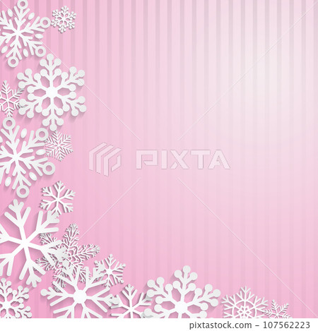 Christmas background with snowflakes 107562223