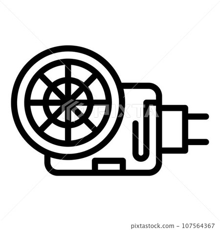 Sewage pump icon. Outline sewage pump vector icon for web design isolated on white background Sewage pump icon. Outline sewage pump vector icon for web design isolated on white background 107564367