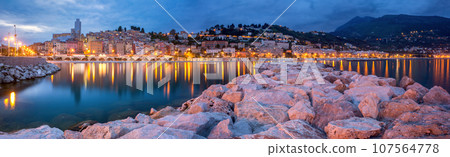Menton, French Riviera, France 107564778
