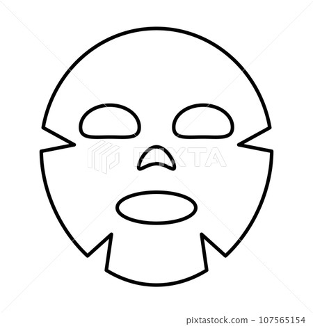 Beauty pack icon. Sheet mask. vector. 107565154