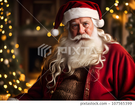 Cozy Santa long shot dark vintage color Cozy Santa long shot dark vintage color 107565399