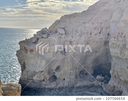 Algar seco of Carvoeiro in Algarve Portugal. Holidays concept.  107566658