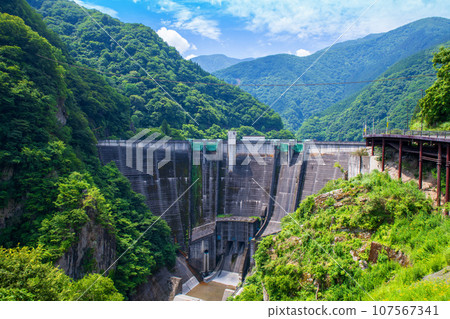 Futase Dam View from observation deck Midsummer scenery Chichibu City 107567341
