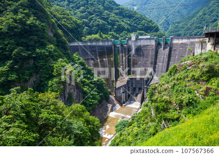 Futase Dam View from observation deck Midsummer scenery Chichibu City 107567366