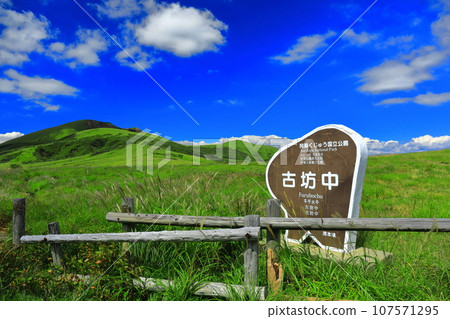[Kumamoto Prefecture] Aso panoramic line in Furubonaka on a clear day (Mt. Aso) 107571295