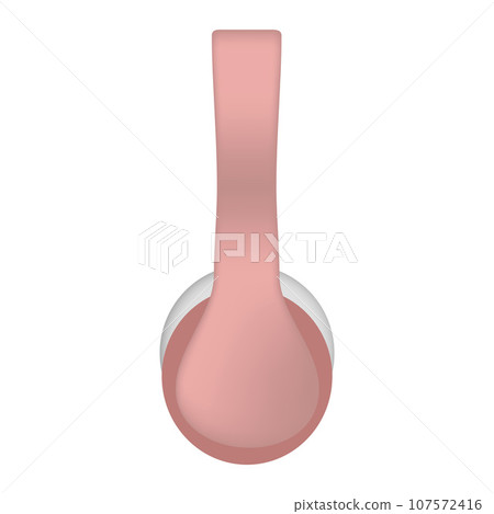 Dj headphones icon. Realistic illustration of dj headphones vector icon for web design isolated on white background Dj headphones icon. Realistic illustration of dj headphones vector icon for web design isolated on white background 107572416