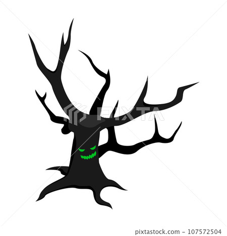 Scary tree icon. Isometric of scary tree vector icon for web design isolated on white background 107572504