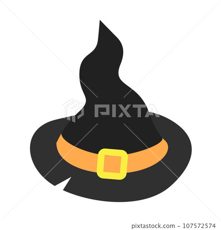 Witch hat icon. Isometric of witch hat vector icon for web design isolated on white background Witch hat icon. Isometric of witch hat vector icon for web design isolated on white background 107572574