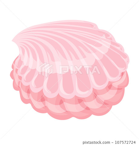 Sweet candy shell icon. Cartoon of sweet candy shell vector icon for web design isolated on white background 107572724
