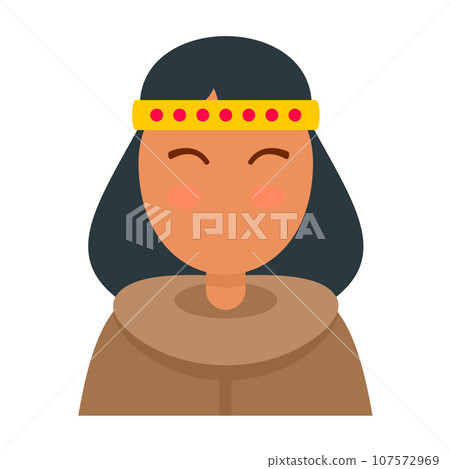 Alaska woman icon. Flat illustration of alaska woman vector icon for web design 107572969