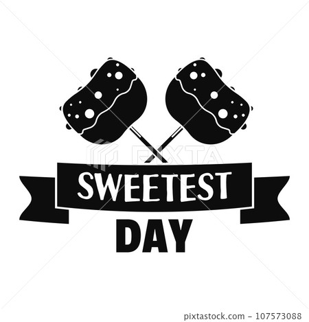 Sweet dessert day logo. Simple illustration of sweet dessert day vector logo for web design isolated on white background 107573088
