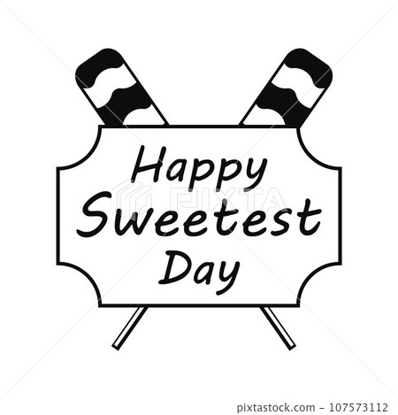 Lollipop sweet day logo. Simple illustration of lollipop sweet day vector logo for web design isolated on white background Lollipop sweet day logo. Simple illustration of lollipop sweet day vector logo for web design isolated on white background 107573112