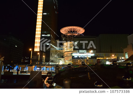 Night view of Takamatsu Symbol Tower 107573386