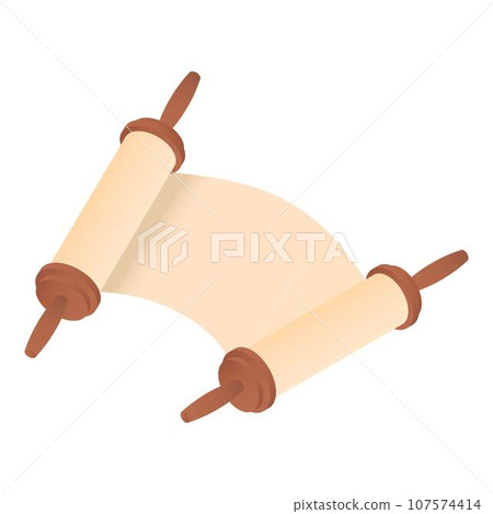 Open torah icon. Isometric of open torah vector icon for web design isolated on white background Open torah icon. Isometric of open torah vector icon for web design isolated on white background 107574414