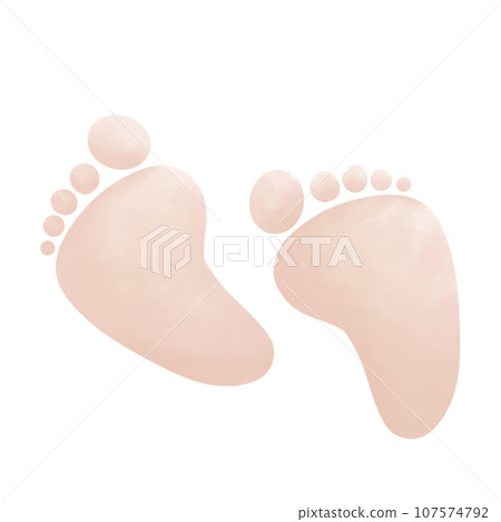 children's footprints children's footprints 107574792