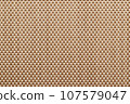 Close-up of sheet woven from flame-resistant fibers, flame retardant, heat resistant, fire resistant 107579047