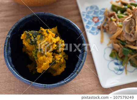 A healthy and delicious Japanese breakfast with lots of vegetables A healthy and delicious Japanese breakfast with lots of vegetables 107579249