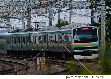 Tokaido Line Kamakura (passenger freight) railroad crossing Tokaido Line Kamakura (passenger freight) railroad crossing 107579566