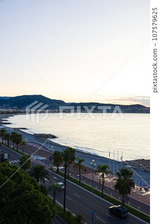 Morning landscape in Nice, France 107579625