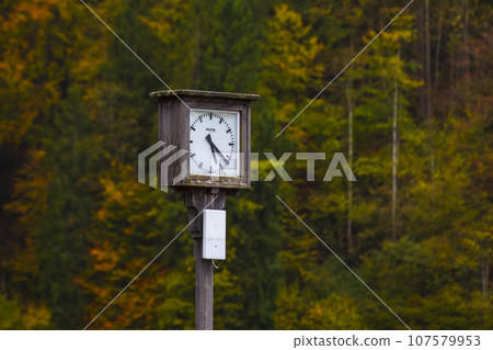 Germany, King Lake, pier, clock, ドイツ, キングレイク, w head, timepiece, Germany, King Lake, 107579953