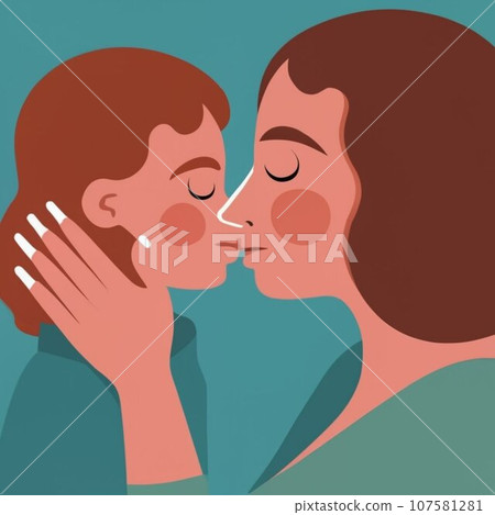Vector illustration of mom with a baby in her arms, a vase of flowers, a declaration of love to mom and a floral frame for a greeting card, poster or background Vector illustration of mom with a baby in her arms, a vase of flowers, a declaration of love to mom and a floral frame for a greeting card, poster or background 107581281