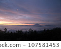 Mt. Amari, spectacular view, morning sun, Mt. Fuji 107581453