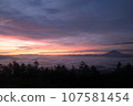 Mt. Amari, spectacular view, morning sun, Mt. Fuji 107581454