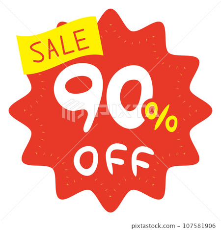 90% OFF sale icon 90% OFF sale icon 107581906