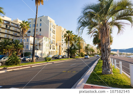 Morning landscape in Nice, France 107582545