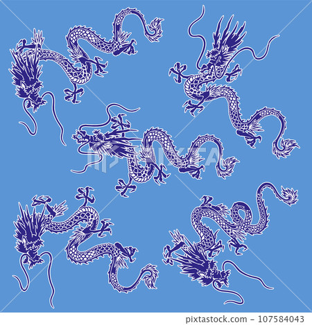 日式風格的龍插畫集, 日式風格的龍插畫集, 107584043