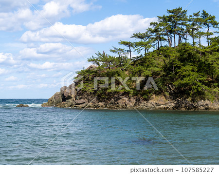 秋天(十月)的若狹灣(城山公園)海岸。位於福井縣大井郡高濱町。 秋天(十月)的若狹灣(城山公園)海岸。位於福井縣大井郡高濱町。 107585227