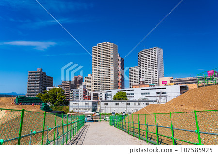 神奈川縣相模原市，正在施工的直線中央新幹線神奈川縣站 107585925