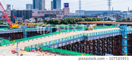 神奈川縣相模原市,正在施工的直線中央新幹線神奈川縣站 神奈川縣相模原市,正在施工的直線中央新幹線神奈川縣站 107585951