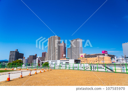 Kanagawa Prefecture Station on the Linear Chuo Shinkansen, where construction work is progressing, Sagamihara City, Kanagawa Prefecture 107585970