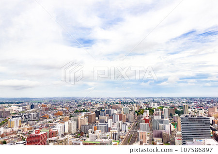 [Sendai City] Scenery to the east from the AER observation terrace 107586897