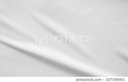 White fabric smooth texture surface background 107586901