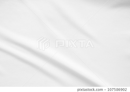 White fabric smooth texture surface background 107586902