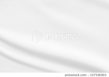 White fabric smooth texture surface background 107586903