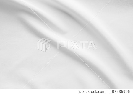 White fabric smooth texture surface background White fabric smooth texture surface background 107586906