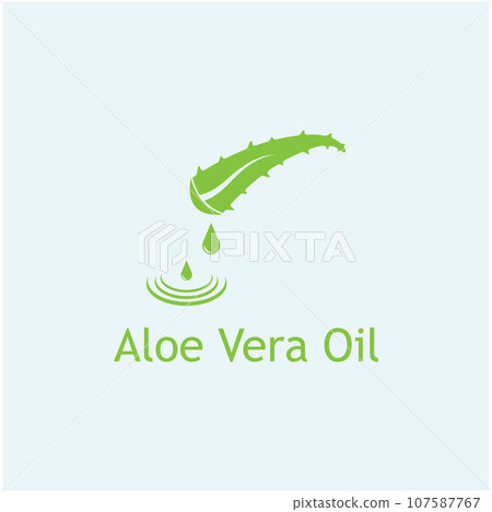 Aloe vera icon logo vector illustration template design Aloe vera icon logo vector illustration template design 107587767
