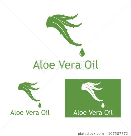 Aloe vera icon logo vector illustration template design Aloe vera icon logo vector illustration template design 107587772