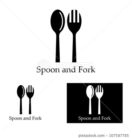 spoon,fork,and knife icon logo vector design template spoon,fork,and knife icon logo vector design template 107587785