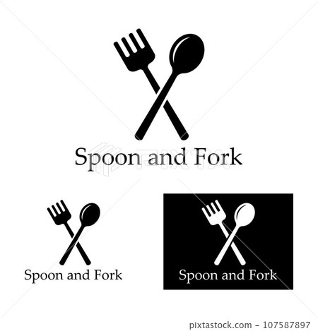 spoon,fork,and knife icon logo vector design template spoon,fork,and knife icon logo vector design template 107587897