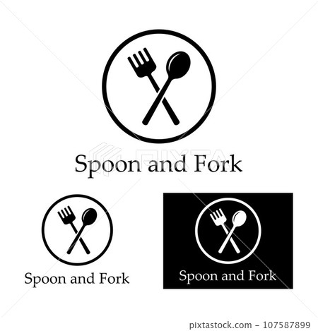 spoon,fork,and knife icon logo vector design template spoon,fork,and knife icon logo vector design template 107587899