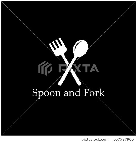 spoon,fork,and knife icon logo vector design template spoon,fork,and knife icon logo vector design template 107587900