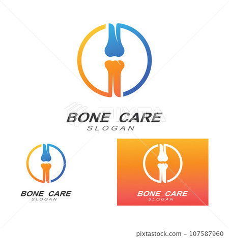 Bone logo icon vector design template illustration 107587960