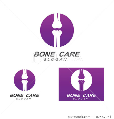Bone logo icon vector design template illustration 107587961